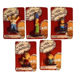 Complete Set of The Simpsons MiniFigurines 2015 Officially Licensed by Monogram